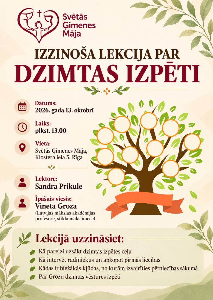 IZZINOŠA LEKCIJA PAR DZIMTAS IZPĒTI